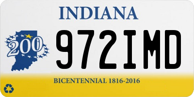 IN license plate 972IMD