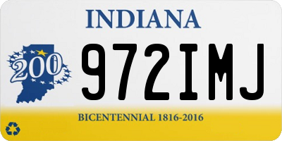 IN license plate 972IMJ