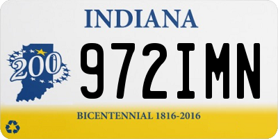 IN license plate 972IMN