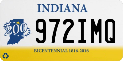 IN license plate 972IMQ
