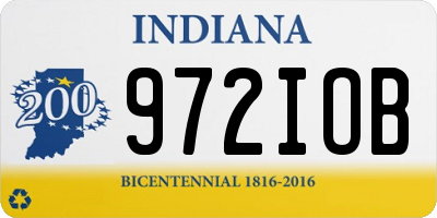IN license plate 972IOB
