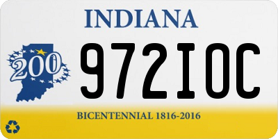 IN license plate 972IOC