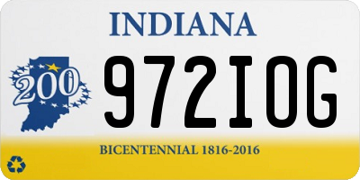 IN license plate 972IOG