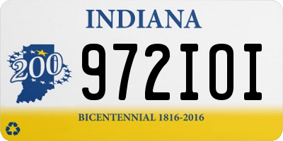 IN license plate 972IOI