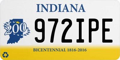IN license plate 972IPE