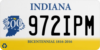 IN license plate 972IPM