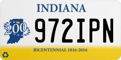 IN license plate 972IPN
