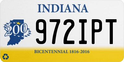 IN license plate 972IPT