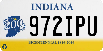 IN license plate 972IPU