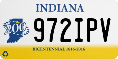 IN license plate 972IPV