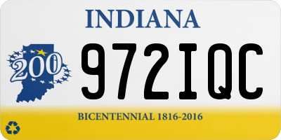 IN license plate 972IQC
