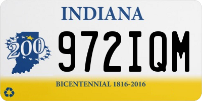 IN license plate 972IQM