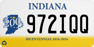 IN license plate 972IQQ