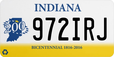 IN license plate 972IRJ