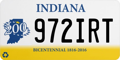 IN license plate 972IRT