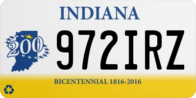 IN license plate 972IRZ