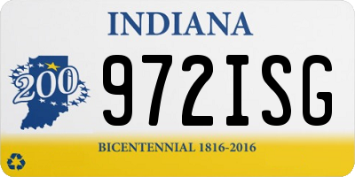 IN license plate 972ISG