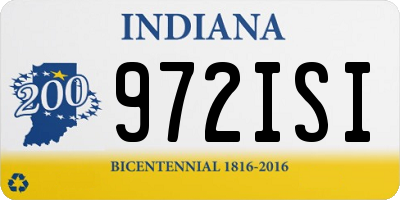 IN license plate 972ISI
