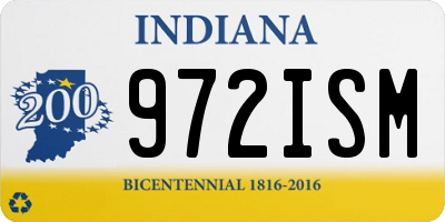IN license plate 972ISM