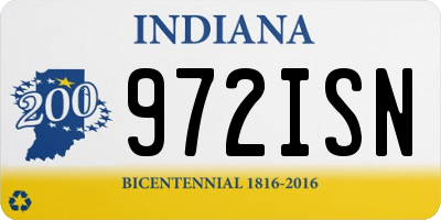 IN license plate 972ISN