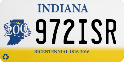 IN license plate 972ISR