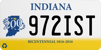 IN license plate 972IST