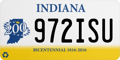 IN license plate 972ISU