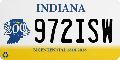 IN license plate 972ISW