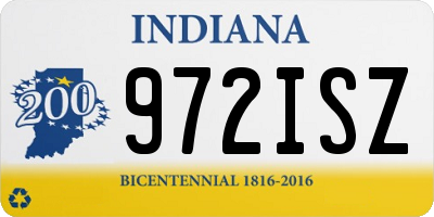 IN license plate 972ISZ