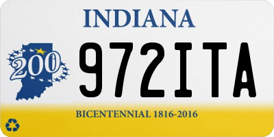 IN license plate 972ITA