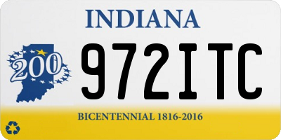 IN license plate 972ITC
