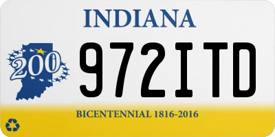 IN license plate 972ITD