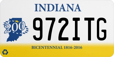 IN license plate 972ITG