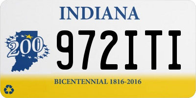 IN license plate 972ITI