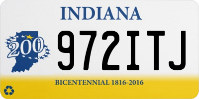 IN license plate 972ITJ