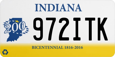 IN license plate 972ITK