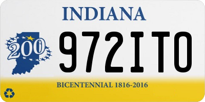 IN license plate 972ITO