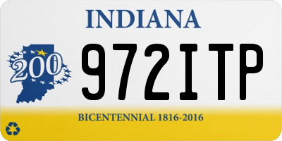 IN license plate 972ITP