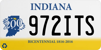 IN license plate 972ITS