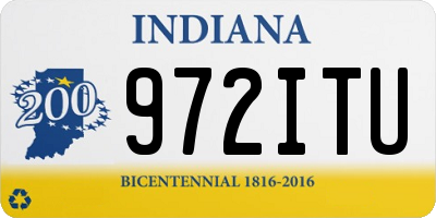 IN license plate 972ITU