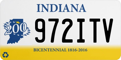 IN license plate 972ITV