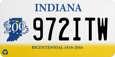 IN license plate 972ITW