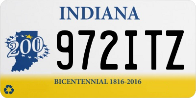 IN license plate 972ITZ