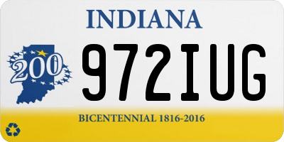 IN license plate 972IUG