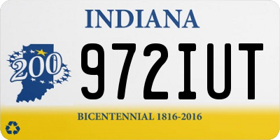 IN license plate 972IUT