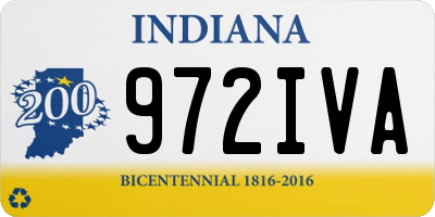 IN license plate 972IVA