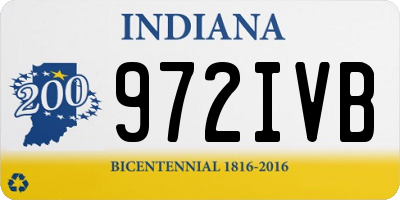 IN license plate 972IVB
