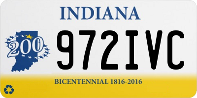 IN license plate 972IVC