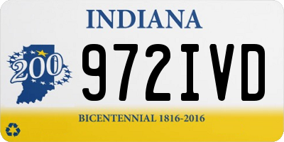 IN license plate 972IVD
