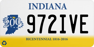 IN license plate 972IVE
